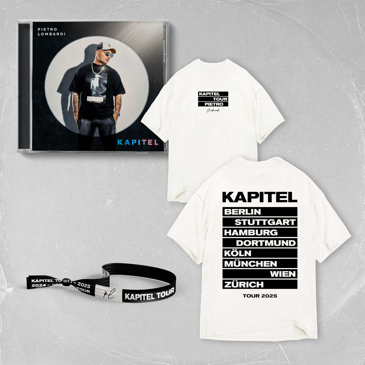 Pietro Lombardi Kapitel CD + T-Shirt + Bändchen 381379